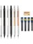 0.3mm Set-Gümüş Mg Tam Metal Mekanik Kalem Seti 0.3,0.5,0.7,2.0mm Yedekler ile Siyah Gümüş Altın Sanat Resim Çizim Kroki Kalemler Açar (Yurt Dışından) 5