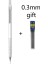 1 Adet 0.3mm Gümüş 0.3/0.5/0.7/2.0mm Mekanik Kurşun Kalem Düşük Ağırlık Merkezi Metal Çizim Özel Kalem Ofis Okul Yazma Sanat Malzemeleri (Yurt Dışından) 1