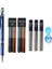 1pen Renk Seti E 2.0 Geri Çekilebilir Mekanik Metal/plastik Kalem Renkli Siyah 2mm Dolum 2b Kurşun Profesyonel Kalem Kroki Çizim Okulu (Yurt Dışından) 1