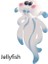 Denizanası Çocuklar Için Kawaii Karikatür Hayvan Imi Orijinal Kedi Pvc Kitap Okuma Öğesi Yaratıcı Hediye Okul Kırtasiye (Yurt Dışından) 1