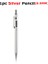 1 Gümüş Kalem 0.5mm Deli Metal Mekanik Kurşun Kalem Çizim Için 0.5mm 0.7mm Portaminas Механический Карандаш Okul Öğrenci Için Sanat Kırtasiye Malzemeleri (Yurt Dışından) 1