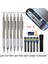 Gösterisi Olarak Set A Yeni 0.3 0.5 0.7 0.9 1.3 2.0mm Metal Mekanik Kurşun Kalem Kutusu Kurşun Silgi Kalemtıraş Seti Öğrenci Boyama Kırtasiye (Yurt Dışından) 1