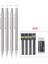 0.3mm Set Haile 0.3 0.5 0.7 0.9mm Hb Mekanik Kalem Seti Tam Metal Sanat Çizim Kroki Yazma Otomatik Kalem Siyah Talepleri Yedekler (Yurt Dışından) 3