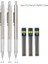 0.5mm 6 Adet Set Haile Kawaii Metal Mekanik Kalem Seti 0.3 0.5 0.7 0.9 1.3 2.0mm Hb Otomatik Kalemler Okul Ofis Yazma Kırtasiye Tedarik (Yurt Dışından) 1