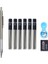 1pen Siyah Set C 2.0 Geri Çekilebilir Mekanik Metal/plastik Kalem Renkli Siyah 2mm Dolum 2b Kurşun Profesyonel Kalem Kroki Çizim Okulu (Yurt Dışından) 1