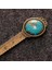 Yeşil 1 Adet Yaratıcı Retro Bronz Yuvarlak Imi 10 cm Cetvel Vintage Metal Renkli Çiçek Cam Taşlar Kitap Sayfası Işaretleyici Olarak (Yurt Dışından) 2