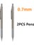2pcs 0.7mm Kalem Yüksek Kaliteli Paslanmaz Çelik Mekanik Kurşun Kalem Tek Kalem Seti Veya Öğrencilerin Çizim Yapması ve Yazması Için 2 Kalem 0.5 0.7 0.9 1.3mm (Yurt Dışından) 1