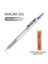 0.5mm Gümüş-Hb Kurşun Metal Kabuk Yazma Otomatik Mekanik Kurşun Kalem 0.3/0.5mm Grafit Çizim Ofis Malzemeleri Sanat Kırtasiye XS-303/305 Sakura (Yurt Dışından) 1