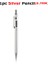 1 Gümüş Kalem 0.7mm Deli Metal Mekanik Kurşun Kalem Çizim Için 0.5mm 0.7mm Portaminas Механический Карандаш Okul Öğrenci Sanat Kırtasiye Malzemeleri (Yurt Dışından) 1