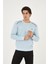 Bisiklet Yaka Omuz Detaylı Basic Sweatshirt 3