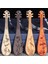 05 Çin Tarzı Narin Lute Gitar Bambu Imi Vintage Ahşap Oyma Lute Püskül Imi Öğrenci Hatıra Hediye (Yurt Dışından) 2