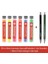 6 Renk-1mix-Set Metal Otomatik/mekanik Kömür Kalem 4.0mm Kalın Renkli Renkli Kalem Dolum/kurşun/çekirdek Neon Kurşun 6 Renkli Kroki Silinebilir (Yurt Dışından) 5