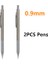 2pcs 0.9mm Kalem Yüksek Kaliteli Paslanmaz Çelik Mekanik Kurşun Kalem Tek Kalem Seti Veya Öğrencilerin Çizim Yapması ve Yazması Için 2 Kalem 0.5 0.7 0.9 1.3mm (Yurt Dışından) 1