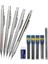 2 Adet 0.7mm Set-J 5 Adet/takım Metal Mekanik Kurşun Kalem 0.3 0.5 0.7 0.9mm Öğrenciler Yazma Sanat Çizim Tasarımı Paslanmaz Çelik Otomatik Kalemler (Yurt Dışından) 4