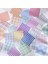 F Mengtai 400 Adet Gökkuşağı Kafes Malzemesi Kağıt Bloknot Dekoratif Kırtasiye Scrapbooking Dıy Günlüğü Albümü Etiket Arka Plan Kağıdı (Yurt Dışından) 5