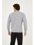 Bisiklet Yaka Ön Detaylı Basic Sweatshirt 4