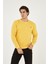 Bisiklet Yaka Ön Detaylı Basic Sweatshirt 2