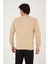 Bisiklet Yaka Ön Detaylı Basic Sweatshirt 4