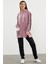 Kapüşonlu Oversize Eşofman Takım - Lila 1