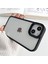 iPhone 15 Uyumlu Kılıf Metal Buton ve Kamera Çerçeveli Kenarları Silikon Arkası Sert Titanium Case 1