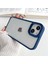 iPhone 15 Uyumlu Kılıf Metal Buton ve Kamera Çerçeveli Kenarları Silikon Arkası Sert Titanium Case 1
