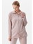 Geniş Kalıp Kadife Tunik Eşofman Takım - Pudra 2