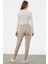 Jogger Rahat Kalıp Triko Pantolon - Bej 5