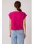 Omuz Kısmı Büzgülü Kısa Kol Triko Bluz 5