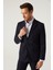 Slim Fit Lacivert Düz Takim Elbise 1HE05ER01577M 1