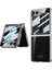 Samsung Galaxy Z Flip5 5g Anti-Drop Telefon Kabuğu Sert Pc Kılıfı Dahili Temperli Cam Film (Yurt Dışından) 1