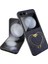 Samsung Galaxy Z Flip5 5g Case Heart-Chape Kickstand Glitter Pu Deri+Pc Telefon Kapağı (Yurt Dışından) 1