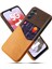 Kart Tutucu Telefon Kılıfı Samsung Galaxy M34 5g / F34 5g Koruyucu Kapak Kumaş Doku Pu + Pc Telefon Kabuğu (Yurt Dışından) 1