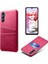 Samsung Galaxy M34 5g / F34 5g Cep Telefonu Kapağı Pu Deri Kaplamalı Pc Koruyucu Kılıf Çift Kart Yuvaları (Yurt Dışından) 4