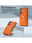 Samsung Galaxy S23 Fe Parmak Yüzüğü Kickstand Telefon Kasası Pu Deri+Tpu Kart Tutucu Kapağı (Yurt Dışından) 5