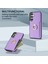 Samsung Galaxy S23 Fe Parmak Yüzüğü Kickstand Telefon Kasası Pu Deri+Tpu Kart Tutucu Kapağı (Yurt Dışından) 5