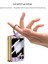 Samsung Galaxy Z Flip5 5g Sabit Pc+Pu Telefon Kapak Metal Yüzük Kickstand Case (Yurt Dışından) 5