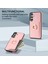 Samsung Galaxy S23 Fe Parmak Yüzüğü Kickstand Telefon Kasası Pu Deri+Tpu Kart Tutucu Kapağı (Yurt Dışından) 5