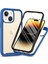 Apple iPhone 15 Için 3'ü 1 Arada Telefon Kılıfı Plus Tam Koruma Tpu+Pc Kapağı Pet Ekran Koruyucu Mavi (Yurt Dışından) 1