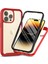 Telefon Için 3'ü 1 Arada Şok Geçirmez Kasa 15 Pro Anti-Cratch Tpu+Pc Telefon Kapağı Pet Ekran Koruyucu-Kırmızısı (Yurt Dışından) 1
