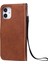 Kt Deri Serisi-2 Düz Renkli Pu Deri Cüzdan Stand Cep Telefon Kabuğu Apple iPhone 12 Mini Brown Için (Yurt Dışından) 3