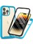 Apple iPhone 15 Pro Max Için 3'ü 1 Arada Koruma Telefonu Kasası Tpu+Pc Kapağı Pet Ekran Koruyucu-Işık Mavisi (Yurt Dışından) 1