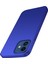 Apple iPhone 12 Mini Telefon Kılıf Hücresi Için 5.4 Inç Yükseltilmiş Çerçeve Şok Geçirmez Düz Renkli Telefon Arka Kapak-Mavi (Yurt Dışından) 2