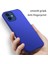 Apple iPhone 12 Mini Telefon Kılıf Hücresi Için 5.4 Inç Yükseltilmiş Çerçeve Şok Geçirmez Düz Renkli Telefon Arka Kapak-Mavi (Yurt Dışından) 3