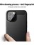 Apple iPhone 12/12 Pro Yumuşak Tpu Fırçalanmış Telefon Kılıfı Karbon Fiber Doku Iyi Korumalı Tpu Kabuk-Kırmızı (Yurt Dışından) 3