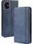 Apple iPhone 12-Blue Için Otomatik Emilmiş Retro Pu Deri Şık Kapak (Yurt Dışından) 3