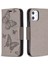 Iphapter Kelebili Kahraman Cülleri Deri Stand Kavramı Apple iPhone 12 Mini 5.4 Inç-Grey (Yurt Dışından) 4