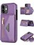 Apple iPhone 12 Mini Telefon Kılıfı Için 5.4 Inç Kickstand Tasarım Cüzdan Anti-Çizelge Damla Damlı Pu Deri+Tpu Mobile, Long Lanyard-Purple ile (Yurt Dışından) 1