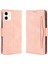 Pu Deri Birden Çok Kart Yuvası ile Deri Apple iPhone 12 Mini-Pink Için Şık Kapak (Yurt Dışından) 4