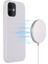Apple iPhone 12 Mini Telefon Kılıfı Için Manyetik Sıvı Silikon Kılıf 5.4 Inç Magsafe Şarj Cep Telefonu Kapak-Beyaz (Yurt Dışından) 4