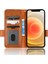 Apple iPhone 12 Mini Telefon Kılıfı Için 5.4 Inç Çok Fonksiyonlu Pu Deri Telefon Kapağı Baskılı Üçgen Desen Anti-Çizgiye Destekleme Destekleme Brown (Yurt Dışından) 3